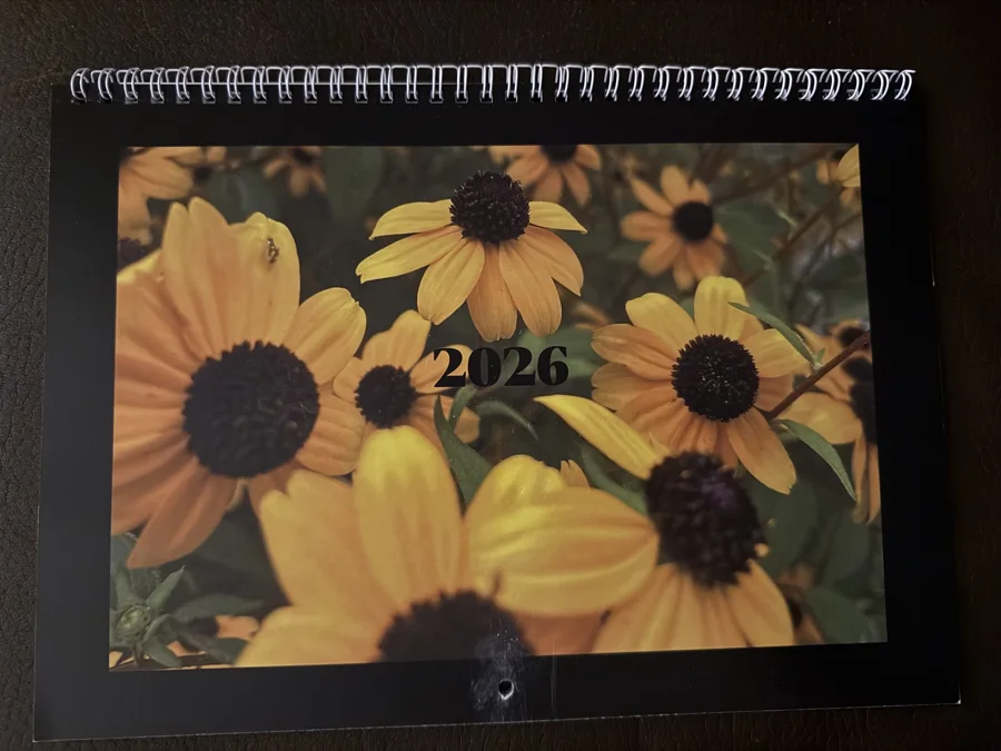 2026 printed calendar: Cover